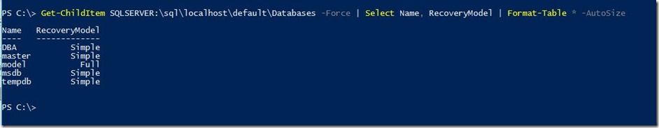 PowerShell-Get-SqlDatabase-Provider